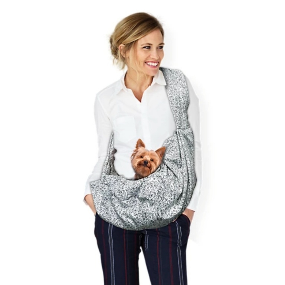 Pink Speckled Dog Sling Carrier - Pet Shoulder Bag
